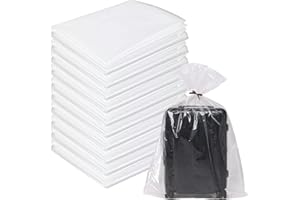 MEGCDTR Extra Large Clear Plastic Storage Bags, 10 Pcs 100x150 cm (40x60 Inches) Portable Heavy Duty Plastic Bags, Dustproof, Moisture-Proof, Suitable for Suitcase Furniture Quilts Plush Toys Chairs