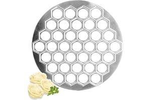 WILSONZIN Machine à Boulettes 37 Trous Boulettes Tarte Ravioli Moule Moule à Boulettes de Qualité Alimentaire Machines à Mouler des Outils de Pâtisserie pour la Cuisson et la Pâtisserie