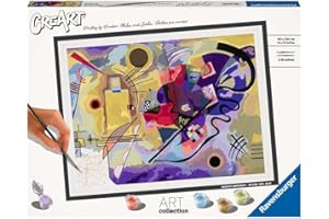 RAVENSBURGER VERLAG GMBH Ravensburger CreArt - Malen nach Zahlen 23650 - ART Collection: Yellow, Red, Blue (Wassily Kandinsky) - ab 14 Jahren