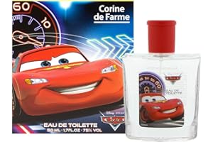 Corine de Farme - Eau de Toilette Cars Disney - Colonia para Niños desde 3 Años - Clean Beauty, Made in France - Fragancia Fresca y Afrutada - 50 ml