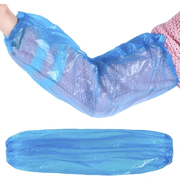 Treela Lot De 4 Couvre-bras élastiques Courts Pour Bras De Douche Et Plâtre Amovibles