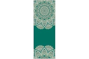 Morbuy Antiscivolo Yoga Asciugamano Extra Lunga, Morbida Microfibra Design Ingegnoso Asciugamano per Fitness Ideale per Yoga, Pilates e Allenamento