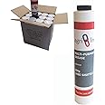 Lube Shuttle Box of 12 EP2 General Purpose Brown Grease Cartridges, £3.15 per Cartridge, EP2 Lithium Grease 400g/14oz Lube Shuttle for Grease Gun, by Agri-Linc