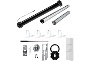 NOBILY Rolladen-Komplett-Set f. 60mm Achtkantwelle Mechanischer Funk Maxi-Rolladenmotor PR5 20Nm + Mechanik-Set, Gesamtlänge bis 1,50 Meter