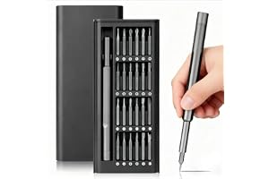 AochirTorq Precision Screwdriver Set, Made of Premium S2 Steel, 25 in 1 Professional Mini Magnetic Repair Set for Electronic, Computer, Eyeglass, Watch, Ring Doorbell