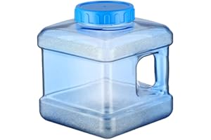 Ardentity Camping Jerrican Alimentaire Eau Camping avec Un Robinet 5/7.5L, Carré Bidon d'eau avec Bec Verseur en Plastique Epais pour Le Transport d'eau, Parfait pour Voyage Voiture Maison