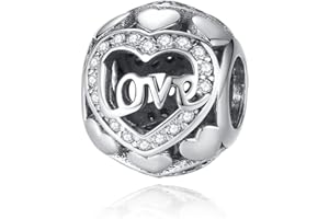 NINGAN 925 Colgante De Encanto De Plata Esterlina Amo A Mi Familia, Pulsera Collar Y Perlas Para Regalos De CumpleañOs Familiares Femeninos