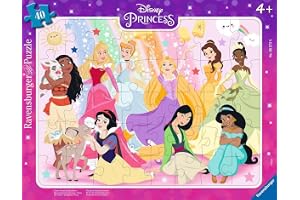 Ravensburger barnpussel 05573 - Våra Disney-prinsessor - 40 bitar Disney-rampussel för barn från 4 år och uppåt