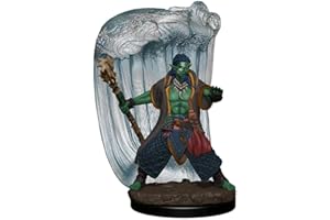 WizKids D&D Minis: Icons of The Realms Premium Figures: Wave 6: Water Genasi Druid Male - Miniatura preverniciata Dungeons and Dragons compatibile con DND Altri giochi di ruolo da tavolo TTRPG,