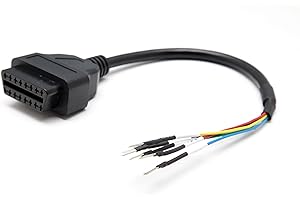 LoongGate Cavo adattatore diagnostico universale OBD2 K+CAN, per moto, auto, camion