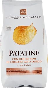 Il Viaggiator Goloso Patatine con Olio di Semi di Girasole Alto Oleico 130g
