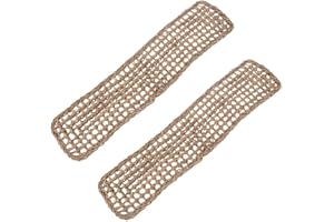 Toyvian 2pcs Reptile Seagrass Hammocks Lizard Hanging Beds Reptile Nests Pet Seagrass Pads Natural Grass Fibers Hammock Bed for Anoles Bearded Dragons