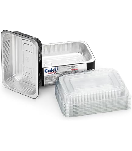 Cuki0 Cuki container van aluminium met deksels, extra sterk, handgrepen