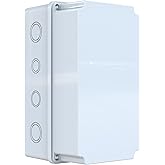 YAVUZ Junction Box, Junction Box, Distribution Box IP65 Waterproof 120 x 220 x 120 mm Enclosure Box POLY 032-1222-D