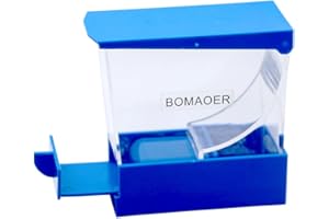 BOMAOER Blue Professional Dental Cotton Roll Dispenser Holder Organizer Deluxe with pull-out tray