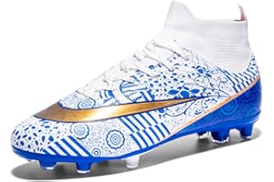 VTASQ Football Boots Boys High Top Spikes Soccer Training Shoes Cleats Profession Athletics Outdoor Competition Breathable Sneakers for Unisex