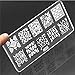 Welecom (1 x Nail Template +1 Stamper + 1 Scraper)Nail Art Image Stamp Stamping Plates Manicure Template Nail Art Tools
