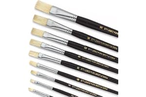 Pennello punta piatta pura setola n°12 serie 577 Lebez