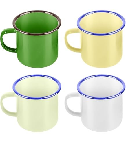 Toughty Bauchbecher Aus Edelstahl Mit Emaille | 340 Ml, Bruchsicher, Leicht – Ideal Für Camping & Outdoor