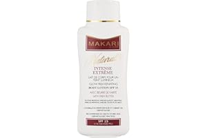 Makari Naturalle Intense Extrême Lotion Corps Éclaircissante (17.6 oz.). Lotion corps hydratante, éclaircissante et raffermissante à base de Beurre de Karité et d'écran solaire SPF 15