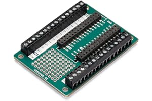 Arduino Nano Screw Terminal Adapter (Single board) [ASX00037] - Adaptateur à bornes à vis pour cartes Arduino Nano, idéal pour connexions fiables et projets DIY