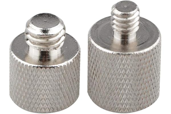 SHOPEE Branded 1/4" Female to 3/8" Male & 3/8"-16 Female to 1/4"-20 Male Tripod Thread Reducer Screw Adapter for Tripod and Camera and Qr Plate