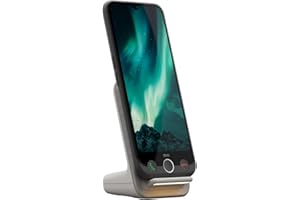 Doro - Aurora A30 Smartphone - Seniorenhandy - Einfach zu bedienen - Assistenz-Taste mit GPS-Ortung - Hörgerätekompatibel - Inklusive kabelloser Ladestation - Graphit