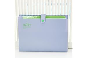 ‎MEEKYE Meekye Fächermappe A4 mit 12 Fächern und 16 Stück Etikette, Dokumentenmappe A4 Ordnungsmappe Mappen Ordnersystem, Document Organizer Für Zuhause, Büro, Schule, Belege Und Auf Reisen Lila