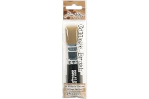 RANGER Tim Holtz Pincel Collage Distress 3/4", Material sintético, Multicolor, Pack de 1