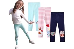 EmaoFun Leggings para Niñas,Pack Mallas Pantalones niña Algodon Talla 2-7 años