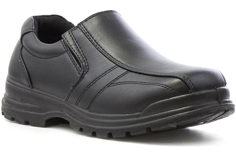 Boys Black Slip On Shoe