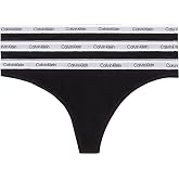 Calvin Klein THONG 3PK Tanga Kadın