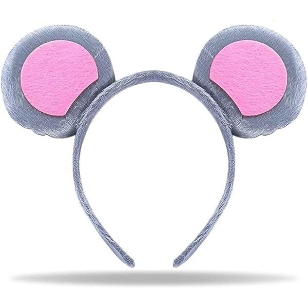 2 Paar Maus-Ohren Haarspangen & Haarschleifen – Mit Pailletten, Für Kostüme & Partys