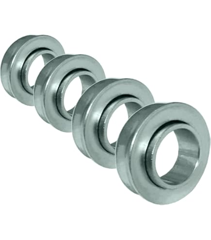 4 Stück Flanschlager F6003-20-2RS – 20x35x11mm, Rillenkugellager, Für Schubkarren, Gartengeräte & Maschinen Lager Für Transportfahrzeuge