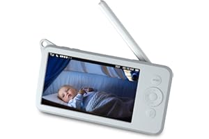 UIQELYS Schutzhülle aus Silikon, kompatibel mit Eufy SpaceView Baby-Monitor/S Babyphone (5 Zoll / 12,7 cm, 2900 mAh LCD-Display), Heim-Sicherheitskamera-Zubehör (Grau)