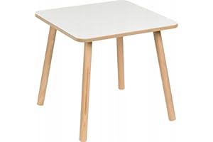 ‎PLAYPALS FURNITURE PlayPals Furniture Children's Table 50 x 50 x 47 cm - Square Wooden Table for Children's Room | MDF Play & Learning Table