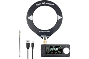 WDKXCN Si4732 Mini Radio, Si4732 Vollband-Radioempfänger 0.5-108 MHz, ESP 32-S3-Steuerung, mit 800 Mah Akku, 1,9 Zoll IPS-Bildschirm und Tragbare Teleskopantenne, für AM, FM, LSB, USB-Übertragung