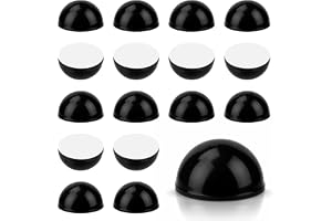 12 stycken gummifötter självhäftande svarta 18 x 18 x 10 mm silikonfötter halvkula avståndshållare självhäftande antivibratio