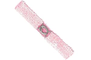 CADOLINE Women's Sequin Elastic Stretch Wide Slim Belt Waist Band Corset Paillette Ladies