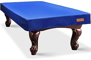 K-Musculo Pool Table Cover, Heavy Duty Leatherette Billiard Table Cover, Waterproof and Tearproof, 7/8/9 Foot Fitted(Midnight Blue, 9FT)