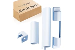 ‎ANTE BELLUM Ante Bellum PVC Fensterbandabdeckungen Set – Kunststoffkappen für PVC Fenster und Balkontüren, Aufsteck-Beschläge für Fensterbänder, Einfache Montage und Sauberes Erscheinungsbild (1 Sätze)
