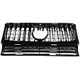 ZSGHJA Front Bumper Grille Car Bumper Hood Mesh Front Grill Upper Grille For Mercedes For Benz G Class W463 G500 G550 G63 G65 G55 For AMG 1990-2018 Front Grille Trim Stripes(Black)