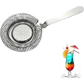 Stainless Steel Bar Strainer, Cocktail Shaker, Bartender Strainer, Professional Filter Tool for Commercial Bartender or Home