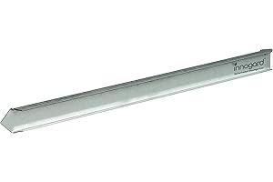 innogard 6022 – Erdanker für Rasenkante schmal – Galvalume Alu-Zink – Fixierstab 450 mm hoch, 1,5 mm stark