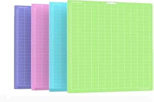 MAYTING 4PCS Tappetini da Taglio per Cricut, Tappetini di Ricambio per Cricut Explore Air 2/Air/One/Maker, (StandardGrip, LightGrip, StrongGrip, FabricGrip) 12x12 Pollici Tappetino Resistente per Cricut (A)