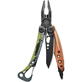 Leatherman Skeletool CX, Stainless Steel, Made in USA, Aurora | 7-in-1 Camping &amp; Survival Multitool