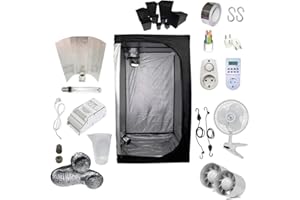 SUPACROP Kit Coltivazione Indoor 400W HPS - Grow Box 100x100x200 - Alimentatore ETI 1