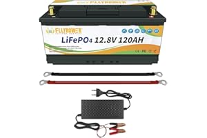 TCBWORTH 12V 120AH LifePo4 Batterie 12V Deep Cycles mit BMS für Trolling Motor Solar Wohnmobil Haushaltsgeräte Marine Golfwagen Netzteil Notbeleuchtung…