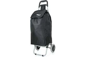Hoppa 57Ltr Lightweight Shopping Trolley 2024 model, Hard Wearing & Foldaway Push/Pull Cart for Easy Storage With 1 Year Guarantee