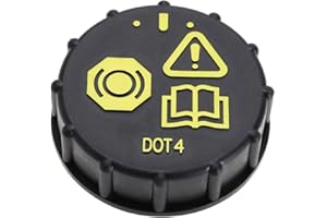 ‎CREATE IDEA Create idea Auto-Bremsflüssigkeits-Flaschenverschluss, Auto-Bremsflüssigkeit, Anti-Verschütten-Kappe, kompatibel mit Ford Focus, Mondeo, Cmax, Smax, Schwarz, Kunststoff, Gummi